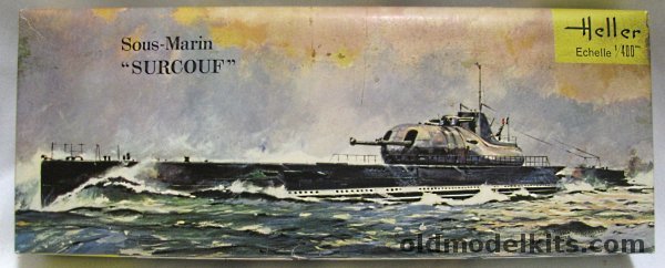 Heller 1/400 Submarine Cruiser NN3 Surcouf, 601 plastic model kit